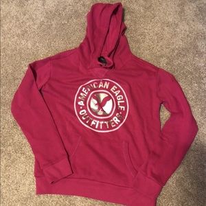 American Eagle Pink Hoodie Sweatshirt S NWOT